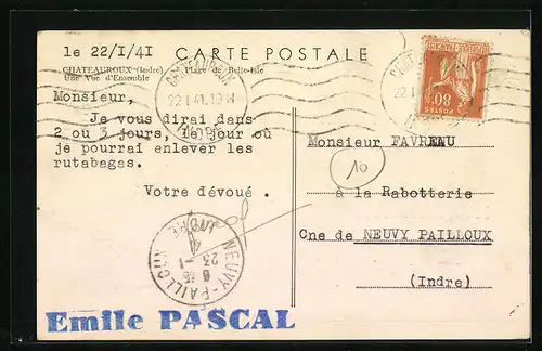 AK Chateauroux, Plage de Belle-Isle, Une Vue d`Ensemble