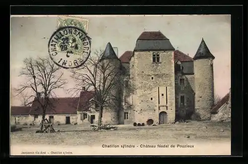 AK Chatillon-sur-Indre, Chateau fèodal de Pouzieux
