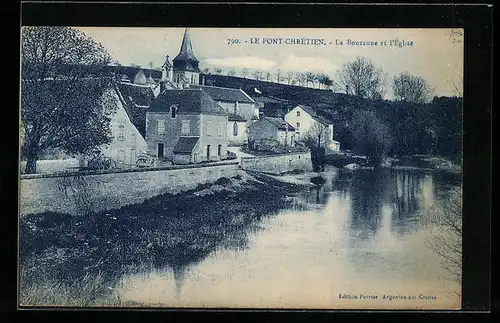 AK Le Pont-Chrètien, La Bouzanne et l`Èglise
