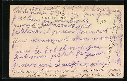 AK Le Blanc, Vue sur la Creuse