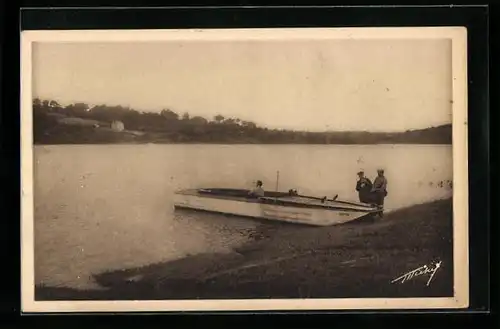 AK Chambon, La Creuse-Embarcation du Passeur