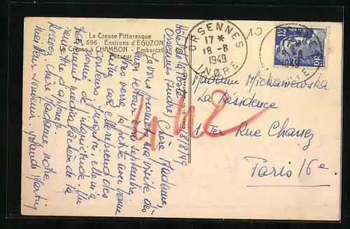 AK Chambon, La Creuse-Embarcation du Passeur