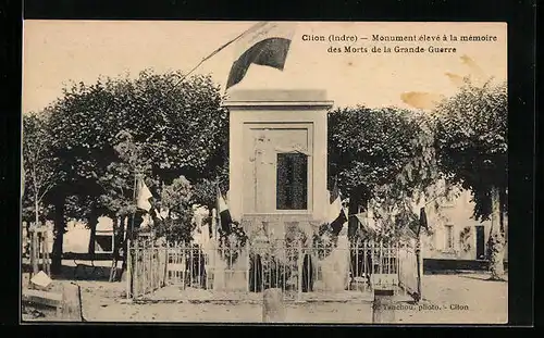 AK Clion, Monument èlevè à la mèmoire des Morts de la Grande Guerre