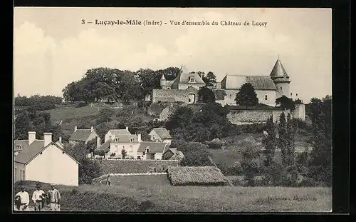 AK Lucay-le-Male, Vue d`ensemble du Chateau de Lucay