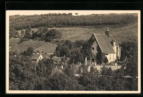 AK Creglingen a. d. Tauber, Blick zur Hergottskirche