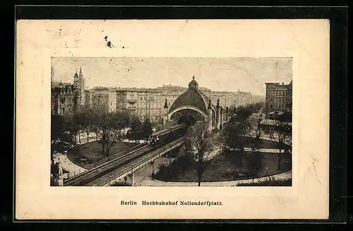 AK Berlin-Schöneberg, Hochbahnhof Nollendorfplatz