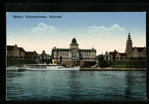 AK Stettin, Hakenterrasse, Museum