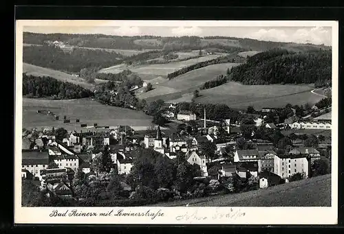 AK Bad Reinerz, Totalansicht mit Lewinerstrasse