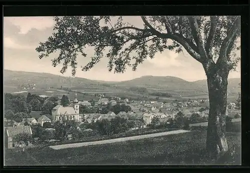 AK Gersfeld /Rhön, Totalansicht von einer Anhöhe aus