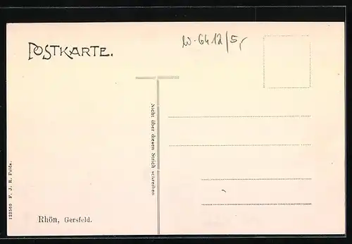 AK Gersfeld /Rhön, Totalansicht von einer Anhöhe aus