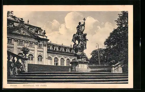 AK Fulda, Stadtsaal mit Flora