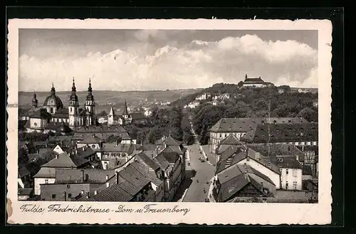 AK Fulda, Friedrichstrasse, Dom und Frauenberg