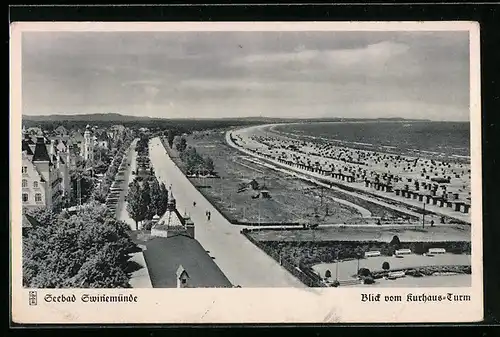AK Swinemünde, Blick vom Kurhaus-Turm