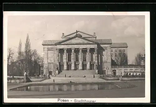 AK Posen, Blick auf Stadttheater