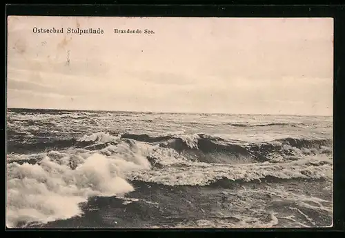 AK Stolpmünde, Brandende See