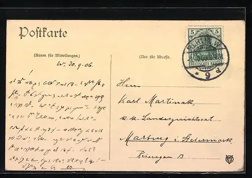 AK Berlin, National Denkmal mit Passanten