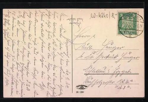 AK Emmerich, Rheinpartie mit Kirche