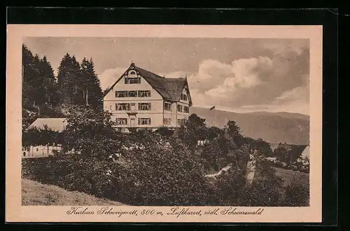 AK Schweigmatt /Schwarzwald, Blick auf Kurhaus