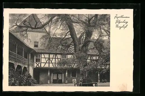 AK Jagsthausen, Burghof der Götzenburg