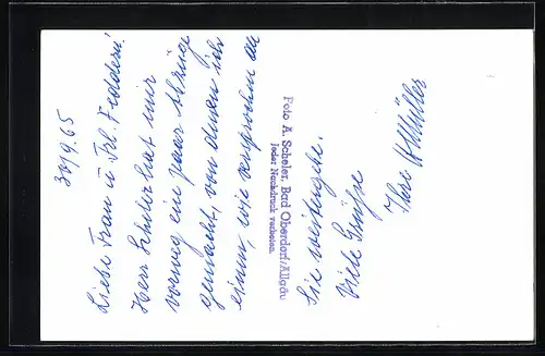 Foto-AK Bad Oberdorf /Allgäu, Ansicht vom Gasthaus