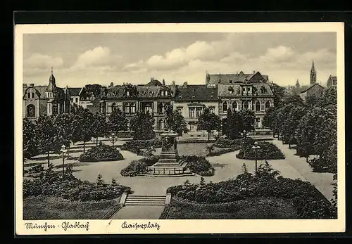 AK Mönchen-Gladbach, Kaiserplatz im Sonnenlicht