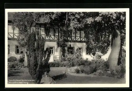 AK Bodenwerder, Blick auf Münchhausenhaus