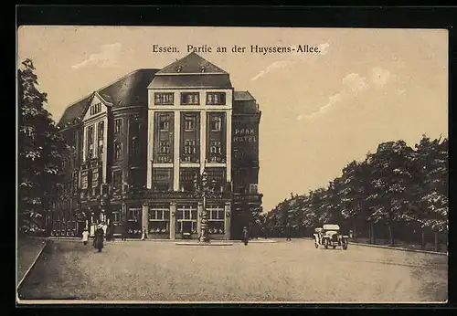 AK Essen, Partie an der Huyssens-Allee