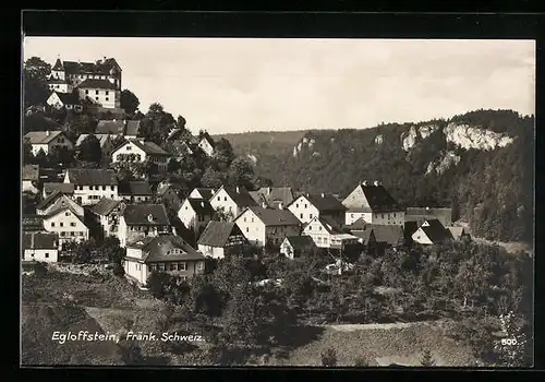 AK Egloffstein /Fränk. Schweiz, Teilansicht mit Wald
