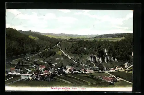AK Behringersmühle /Fränk. Schweiz, Ortsansicht mit Umland