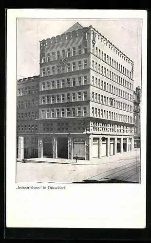 AK Düsseldorf, Blick auf Industriehaus