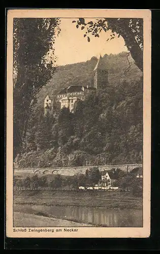 AK Zwingenberg am Neckar, Schloss mit Wald