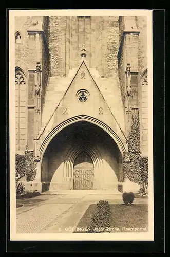 AK Göttingen, Jacobikirche, Hauptportal