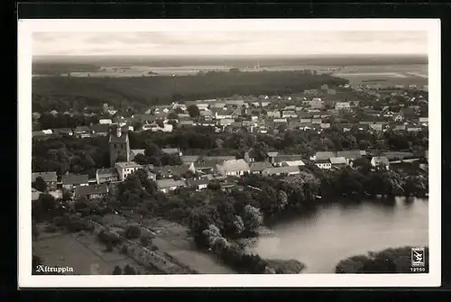 AK Altruppin, Ortsansicht vom Flugzeug aus