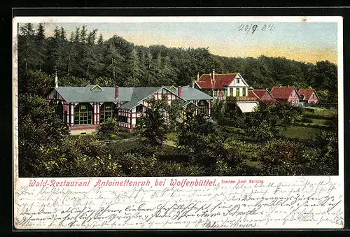 AK Antoinettenruh bei Wolfenbüttel, Wald-Restaurant Antoinettenruh
