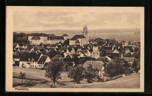 AK Messkirch, Ortsansicht aus der Ferne
