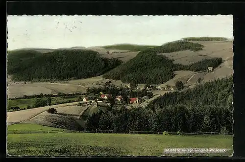 AK Deisfeld /Waldeck, idyllische Ortsansicht