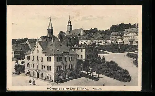 AK Hohenstein-Ernstthal, Strasse am Altmarkt