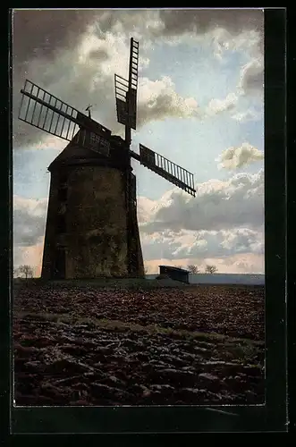 Künstler-AK Photochromie Nr.2272: An der Windmühle