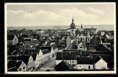 AK Rheinbach, Teilansicht aus der Vogelschau