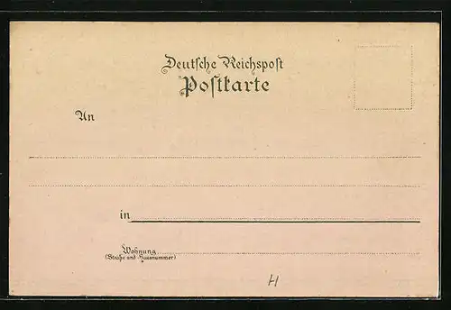 Lithographie Leipzig, Peterskirche, Reichsgericht u. Konzerthaus