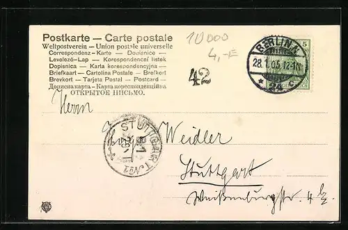 AK Berlin, Kaiser Wilhelm Strasse