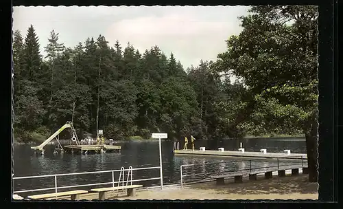 AK Selb /Ofr., Ansicht vom Waldbad