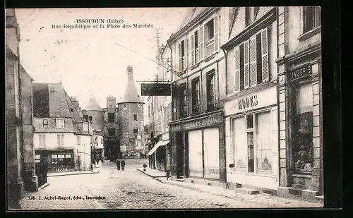 AK Issoudun, Rue République et la Place des Marchés