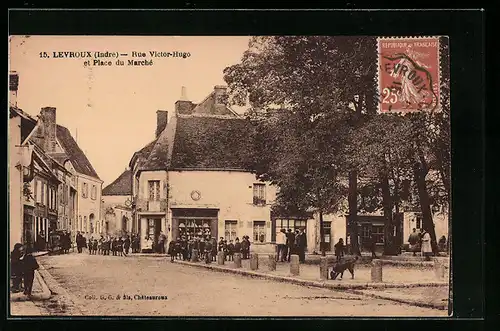 AK Levroux, Rue Victor-Hugo et Place du Marché