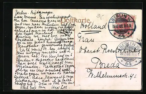 AK Berlin, Am Bahnhof Friedrichstrasse