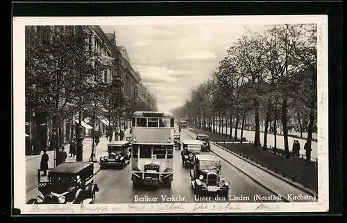 AK Berlin, Unter den Linden (Neustädt. Kirchstr.)