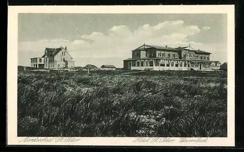 AK St. Peter, Blick zum Hotel St. Peter Warmbad