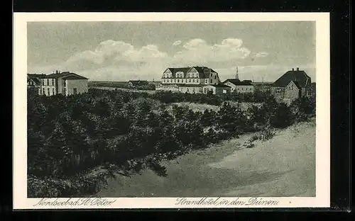 AK St. Peter, Strandhotel in den Dünen