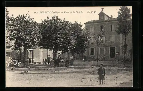 AK Belesta, Place de la Mairie