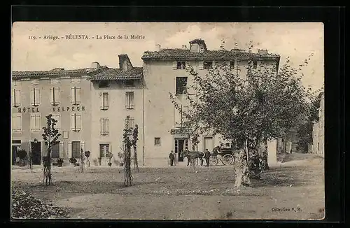AK Belesta, La Place de la Mairie